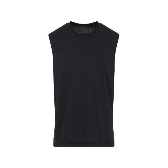 26SS 와이쓰리 민소매 티셔츠 KF6196 BLACK