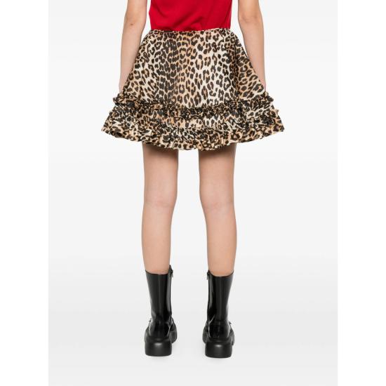 26SS 가니 레오파드 스커트 A1090087 859 BROWN BLACK - GANNI