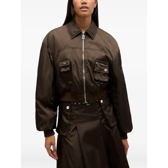 26SS 가니 나일론 봄버 자켓 A1010046 ZWX BROWN - GANNI