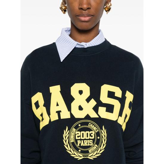 26SS 바쉬 긴팔 티셔츠 BENJAMIN MARIN BLUE YELLOW - BA&SH