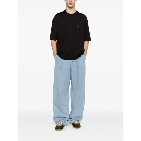 26SS 엠포리오 아르마니 반팔 티셔츠 AF24470 EM005737 UC001 BLACK - EMPORIO ARMANI