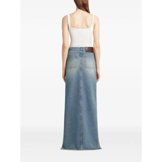 26SS 쿠레쥬 데님 스커트 126DJU346DE 0058 7055 BLUE - COURREGES