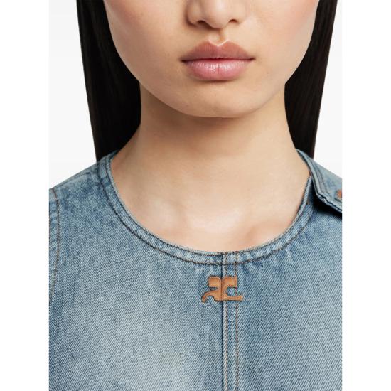 26SS 쿠레쥬 데님 원피스 126DRO791DE 0058 7055 BLUE - COURREGES