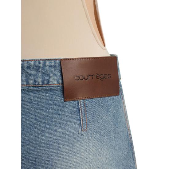26SS 쿠레쥬 데님 스커트 126DJU342DE 0058 7055 BLUE - COURREGES