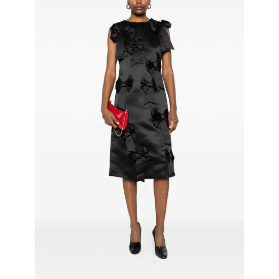 26SS 가니 미디 원피스 A1030185 099 BLACK - GANNI