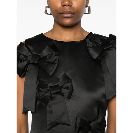 26SS 가니 미디 원피스 A1030185 099 BLACK - GANNI