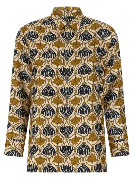  막스마라 블라우스 막스 마라 타임즈 리버서블 셔츠 멀티컬러 - MAX MARA