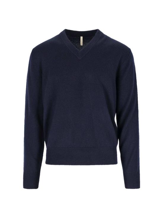  선플라워 스웨터 해바라기 달  블루