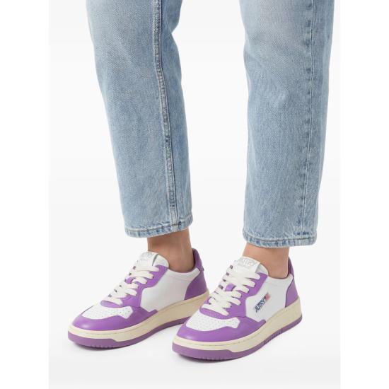 26SS 오트리 메달리스트 로우 스니커즈 AULW WB07 WHITE PURPLE - AUTRY