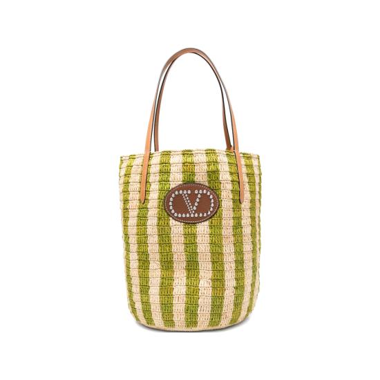 26SS 발렌티노 가라바니 토트백 8W2B0R37UHK C0H GREEN NEUTRALS