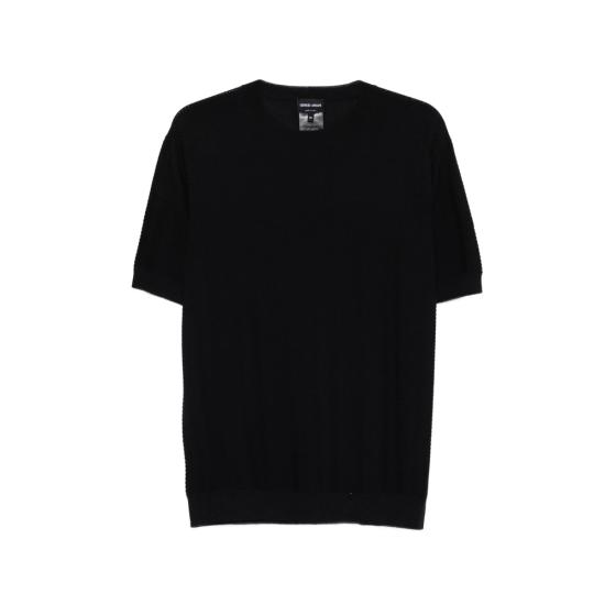 26SS 조르지오 아르마니 반팔 티셔츠 AF24705 GM003132 UC001 BLACK