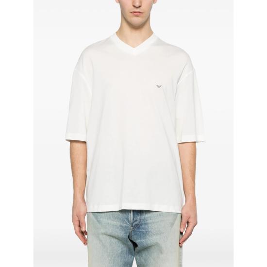 26SS 엠포리오 아르마니 반팔 티셔츠 AF24470 EM005277 U0003 WHITE - EMPORIO ARMANI