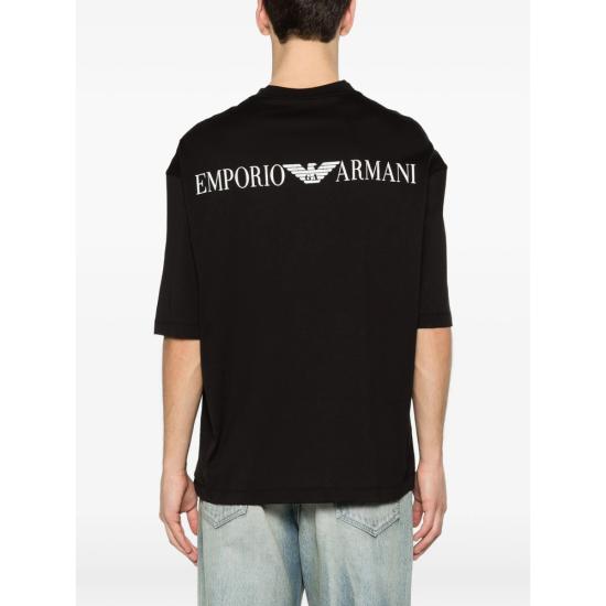 26SS 엠포리오 아르마니 반팔 티셔츠 AF24470 EM005277 UC001 BLACK - EMPORIO ARMANI