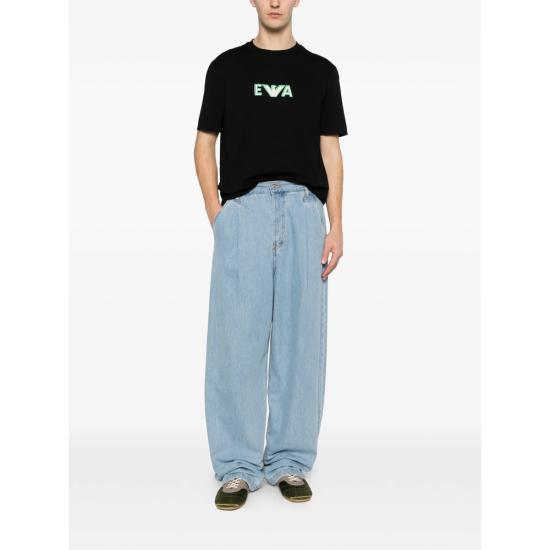 26SS 엠포리오 아르마니 반팔 티셔츠 AF13715 EM005233 UC001 BLACK - EMPORIO ARMANI