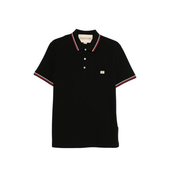 26SS 발렌티노 가라바니 폴로 티셔츠 8V3MH01KAQJ 0NO BLACK