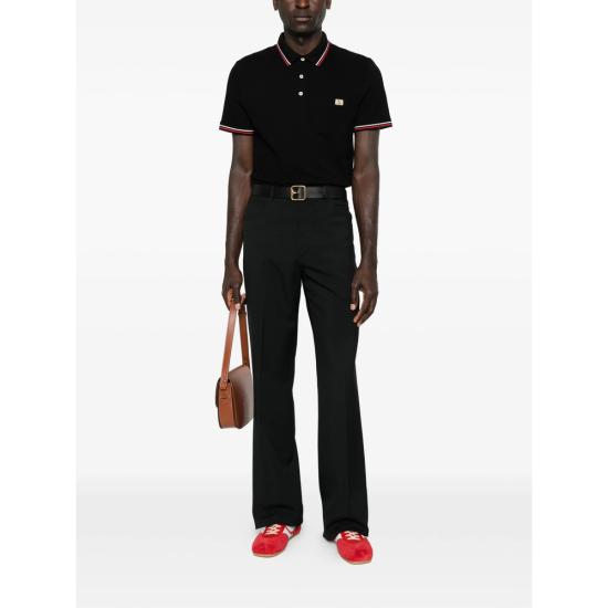 26SS 발렌티노 가라바니 폴로 티셔츠 8V3MH01KAQJ 0NO BLACK - VALENTINO GARAVANI