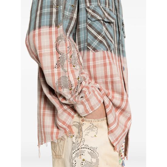 26SS Ercole Studio 긴팔 셔츠 005SHT BLUE BLUE ORANGE - ERCOLE STUDIO