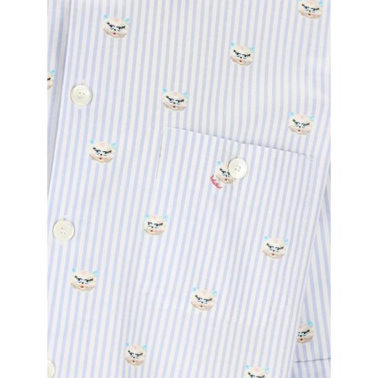 26SS 발렌티노 가라바니 반팔 셔츠 8V3AAF15B96 C4W BLUE WHITE - VALENTINO GARAVANI