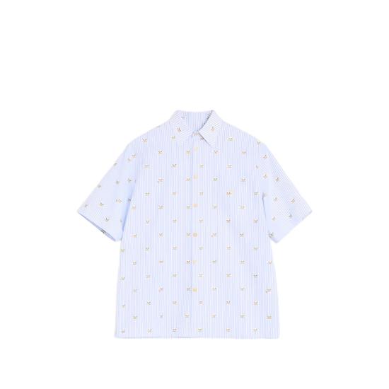 26SS 발렌티노 가라바니 반팔 셔츠 8V3AAF15B96 C4W BLUE WHITE