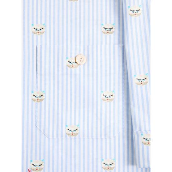 26SS 발렌티노 가라바니 반팔 셔츠 8V3AAF15B96 C4W BLUE WHITE - VALENTINO GARAVANI