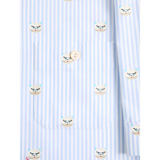 26SS 발렌티노 가라바니 반팔 셔츠 8V3AAF15B96 C4W BLUE WHITE - VALENTINO GARAVANI