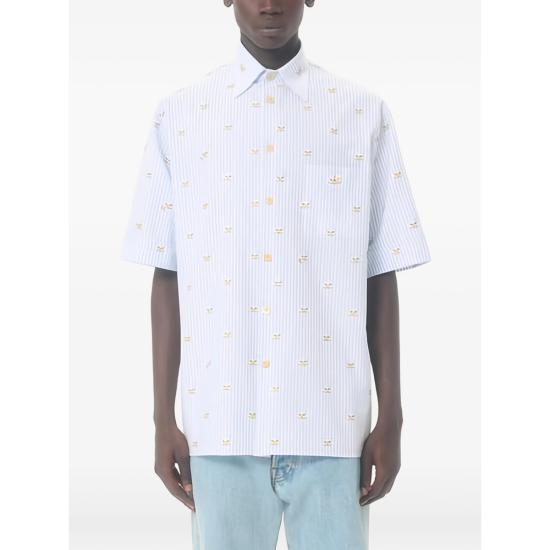 26SS 발렌티노 가라바니 반팔 셔츠 8V3AAF15B96 C4W BLUE WHITE - VALENTINO GARAVANI