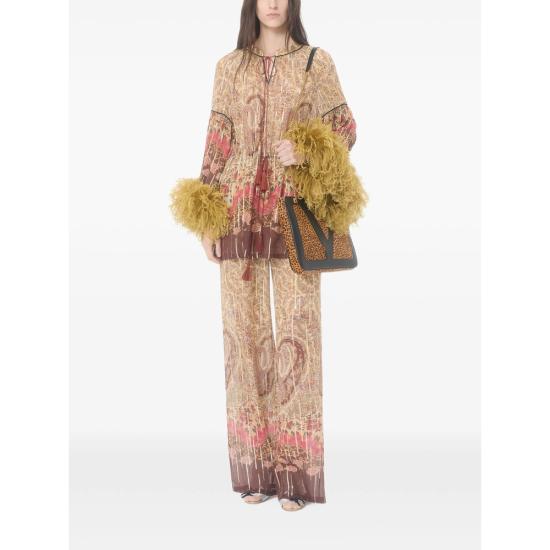 26SS 발렌티노 가라바니 스트레이트 팬츠 8B3RB746A54 BR9 NEUTRALS BROWN - VALENTINO GARAVANI