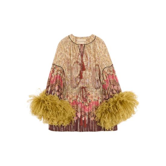 26SS 발렌티노 가라바니 블라우스 8B3AEBB7A54 BR9 NEUTRALS BROWN - VALENTINO GARAVANI