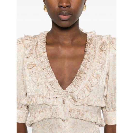 26SS 알레산드라리치 숏 원피스 FABX4297 F4670 1682 NEUTRALS - ALESSANDRA RICH