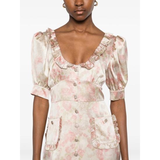 26SS 알레산드라리치 원피스 FABX4280 F4680 1882 NEUTRALS PINK - ALESSANDRA RICH