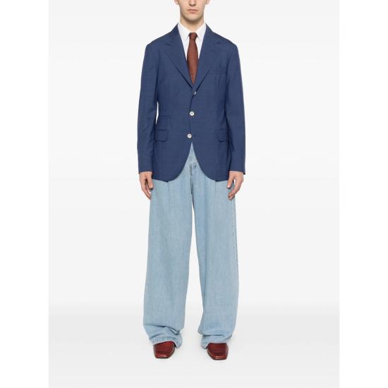 26SS 브루넬로 쿠치넬리 수트 자켓 M032P7BTD C394 BLUE - BRUNELLO CUCINELLI