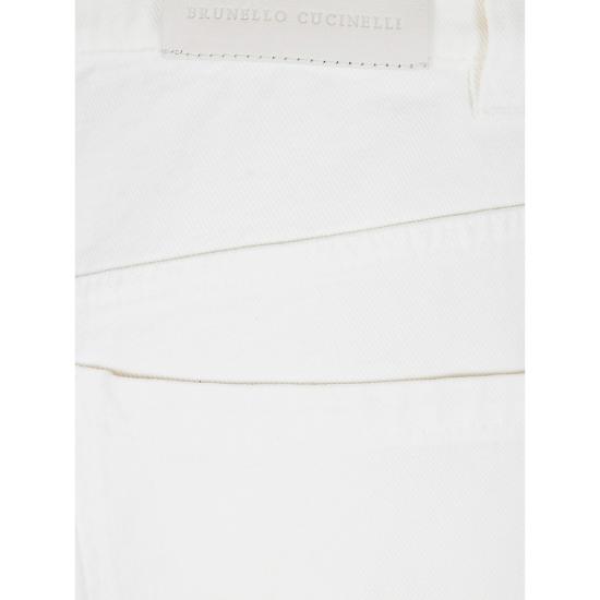 26SS 브루넬로 쿠치넬리 팔라초 팬츠 M0H81P4059 C1101 WHITE - BRUNELLO CUCINELLI