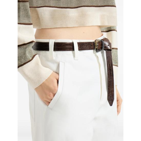 26SS 브루넬로 쿠치넬리 스트레이트 팬츠 ML118P9173 C600 WHITE - BRUNELLO CUCINELLI