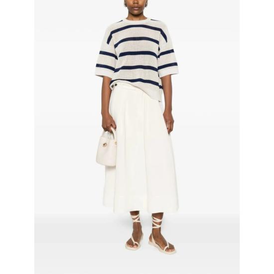 26SS 브루넬로 쿠치넬리 미디 스커트 MH126G3951 C579 NEUTRALS - BRUNELLO CUCINELLI