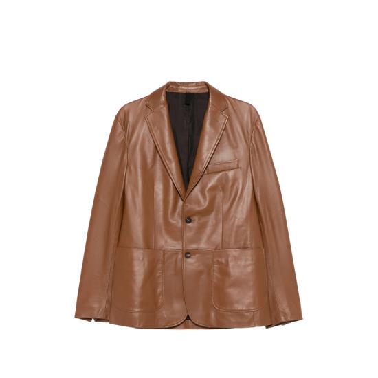 26SS 딸리아토레 가죽 자켓 CHE26 02 DAVIES COGNA BROWN