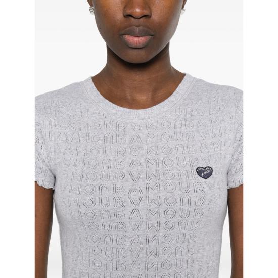 26SS 메종 라비쉬 반팔 티셔츠 ZWFOLIESAMOUR LIHGR GREY - MAISON LABICHE