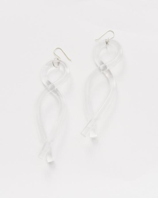  Corey Moranis 이어링 코리 모라니스 펜던트 루사이트 귀걸이 (투명) - OTHER BRANDS