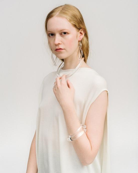  Corey Moranis 이어링 코리 모라니스 펜던트 루사이트 귀걸이 (투명) - OTHER BRANDS