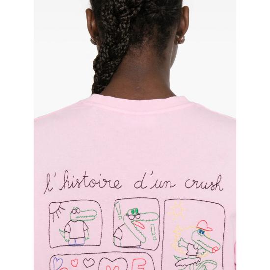 26SS 메종 라비쉬 반팔 티셔츠 ZWBAINVILLECRU WALWA PINK - MAISON LABICHE