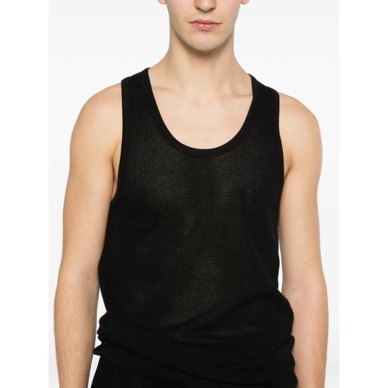 26SS 톰포드 민소매 티셔츠 JMC110 JCN014 NAA BLACK - TOMFORD