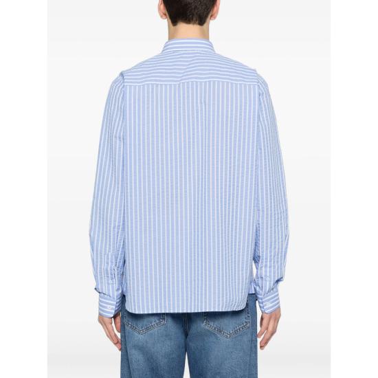 26SS 메종 라비쉬 긴팔 셔츠 ZMMALESHOUTOF SESBL BLUE WHITE - MAISON LABICHE