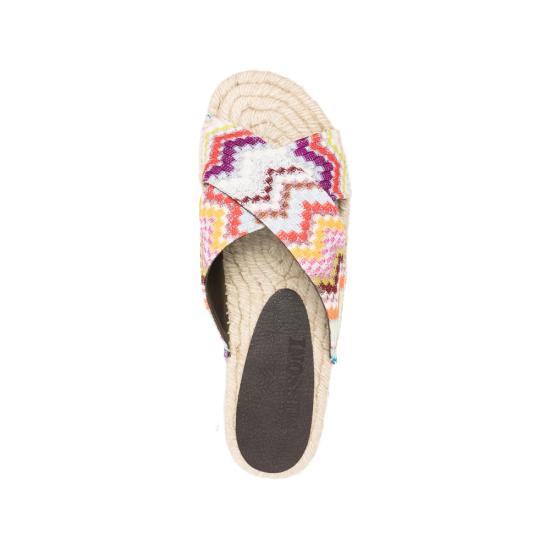26SS 미소니 부츠 MWB005 029 WHITE RED - MISSONI