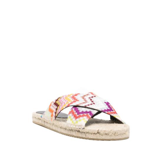 26SS 미소니 슈즈 MWB005 029 WHITE RED - MISSONI