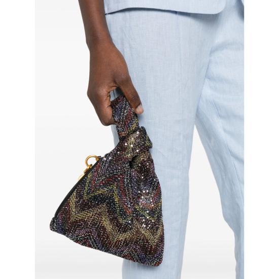 26SS 미소니 토트백 MI10069F 026 BLACK - MISSONI