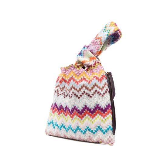 26SS 미소니 토트백 MI10069F 029 WHITE BLUE - MISSONI