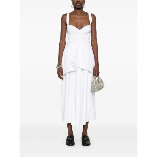 26SS 까르벵 미디 스커트 6251K2123101 SK217 000 WHITE - CARVEN