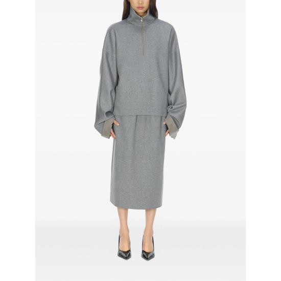 26SS 까르벵 긴팔 티셔츠 6261K21052 JT401 N839 GREY - CARVEN