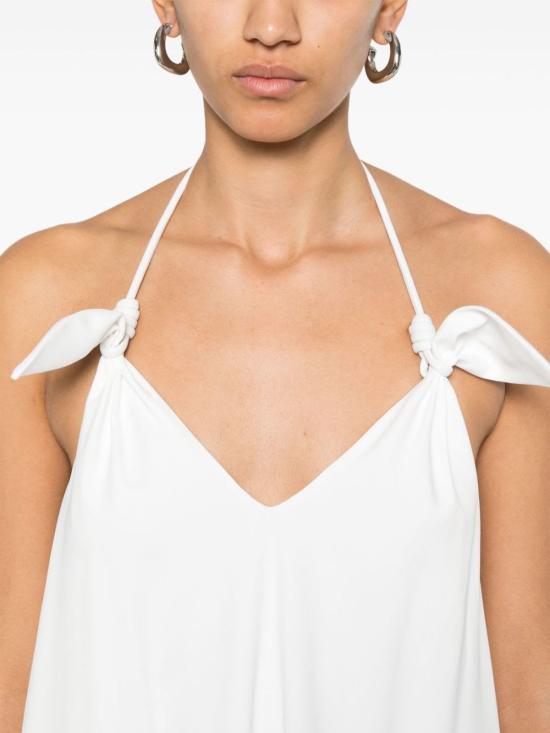  로에베 숏 원피스 플라멩코 숏 드레스 화이트 - LOEWE