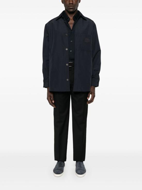  엠포리오 아르마니 긴팔 셔츠 로고  샌드 브라운 - EMPORIO ARMANI