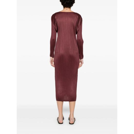 26SS 플리츠플리즈 롱 원피스 PP66JH116 84 RED - PLEATS PLEASE